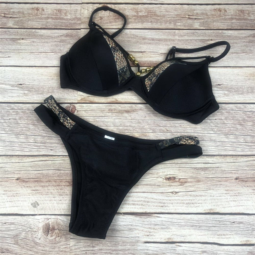 Nylon Split Bikini Set