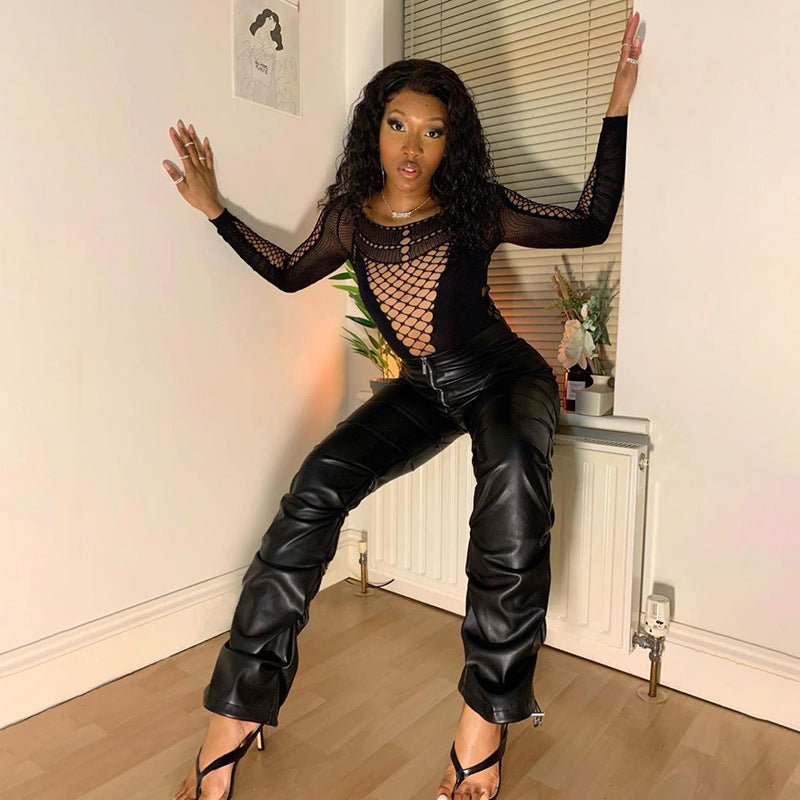 Fashion Street Faux Leather Pants