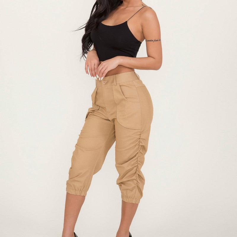 Cropped Leg Harem Pants