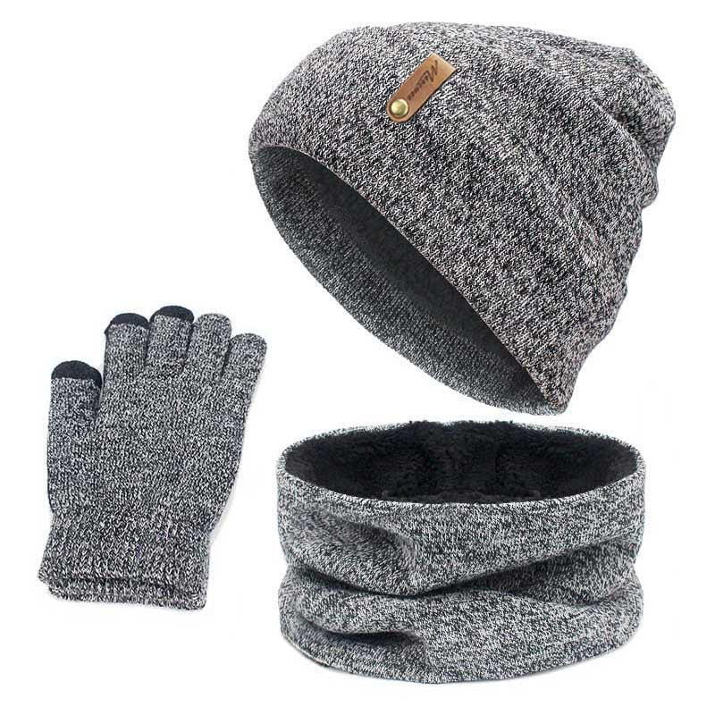 Hat Scarf and Touch Screen Gloves Set