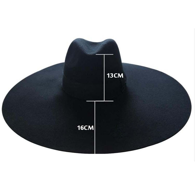 Lihua Big Brim Wool Hat
