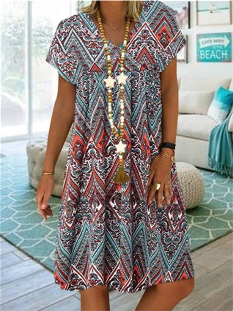 Pattan Mid Length Dress (up to 5XL)