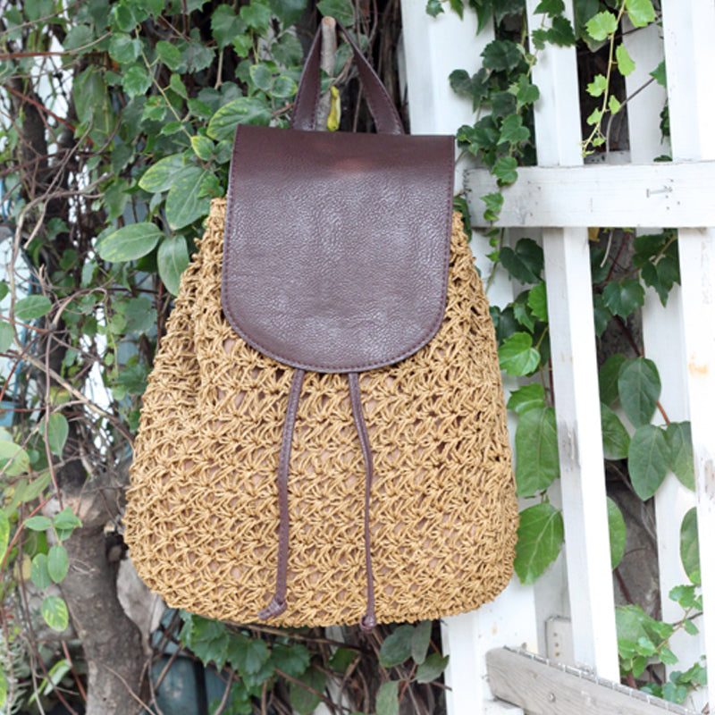 Classic Straw Bag/Backpack