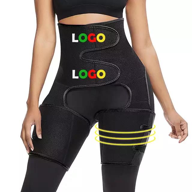 Waist Belt plus Leg Strap Adjustable One-piece Sports Girdle  (up to 3XL)