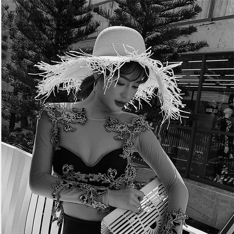 Oversized Dome Straw Beach Hat
