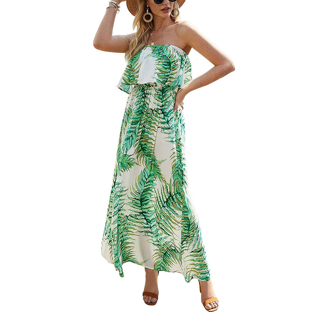 Sleeveless Tube Top Long Dress