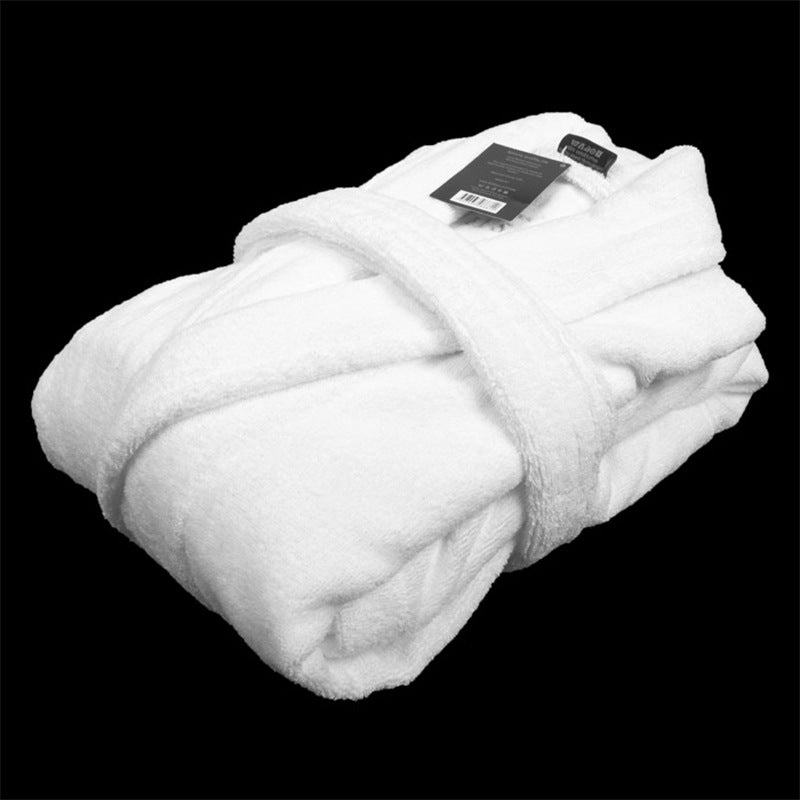 Soft Cotton Bathrobe w/Pockets