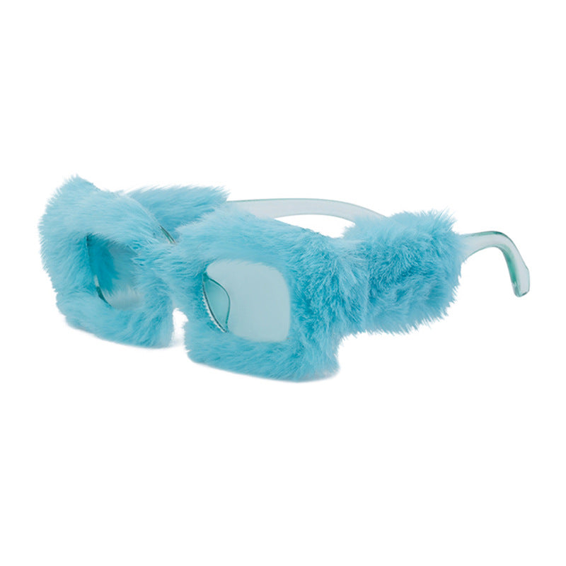 Fluffin' Plush Square UV400 Sunglasses