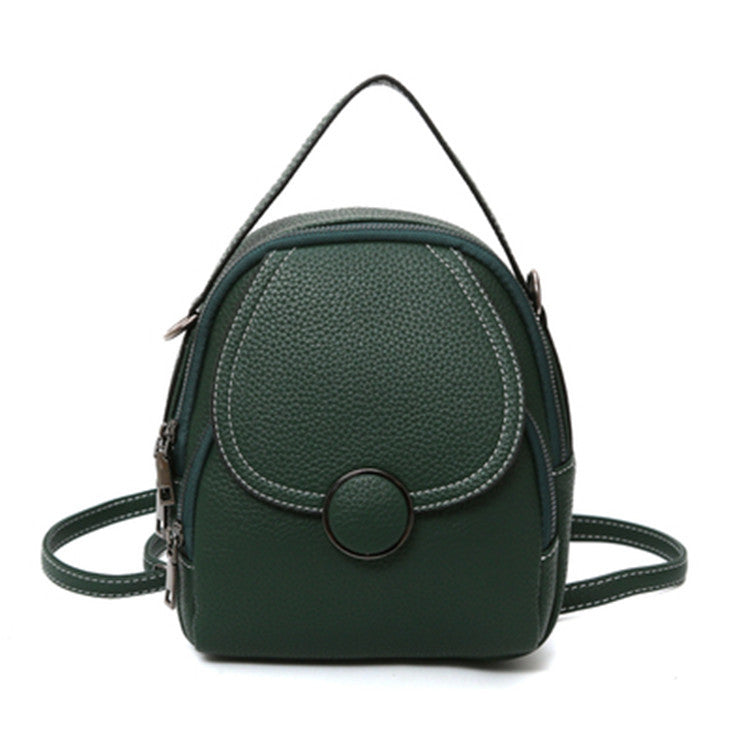 Small Faux Leather Backpack/Handbag