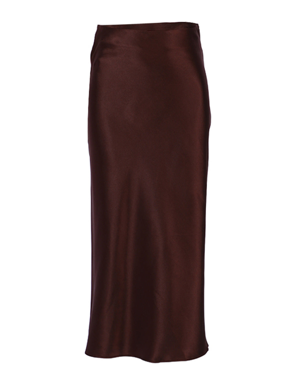 Draped Satin Skirt