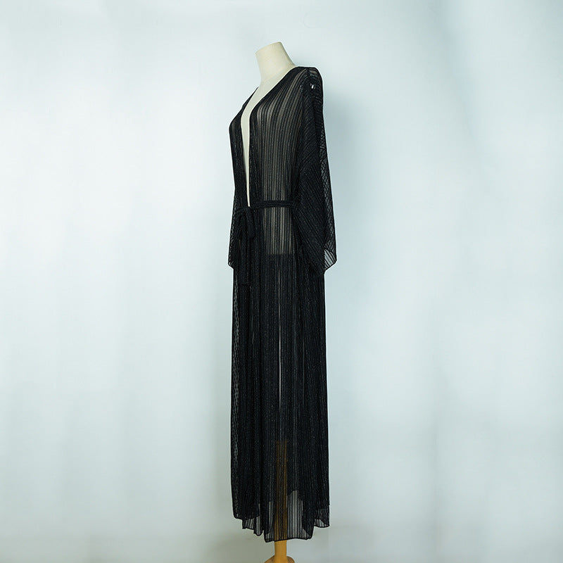 Long Beach Lacy Mesh Sun Shirt/Coverup