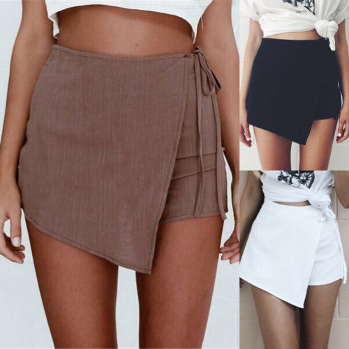 High Waist Side String Skirt/Shorts