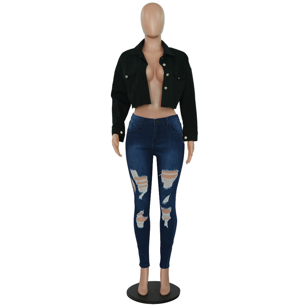 Cropped Top Denim Jacket