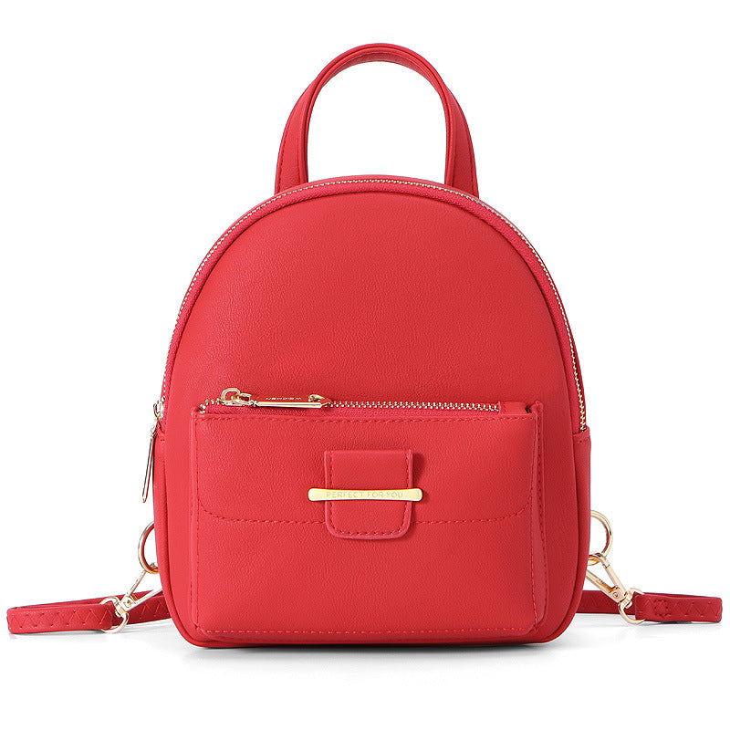 Multifunctional Faux Leather Backpack