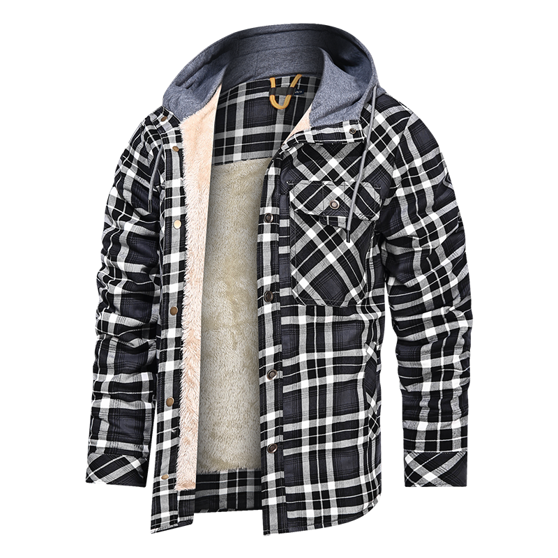 Slim Fit Thick Fleece Lined Hooded Jackets