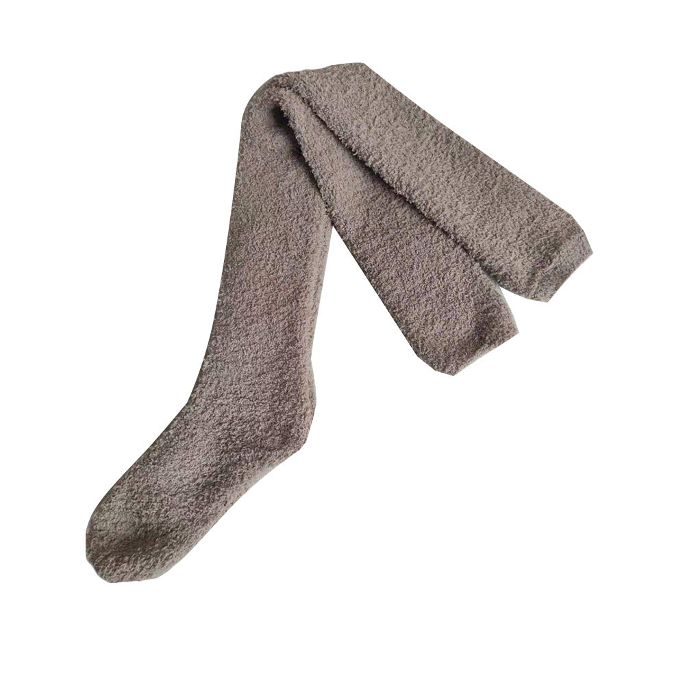 Long Coral Fleece Socks