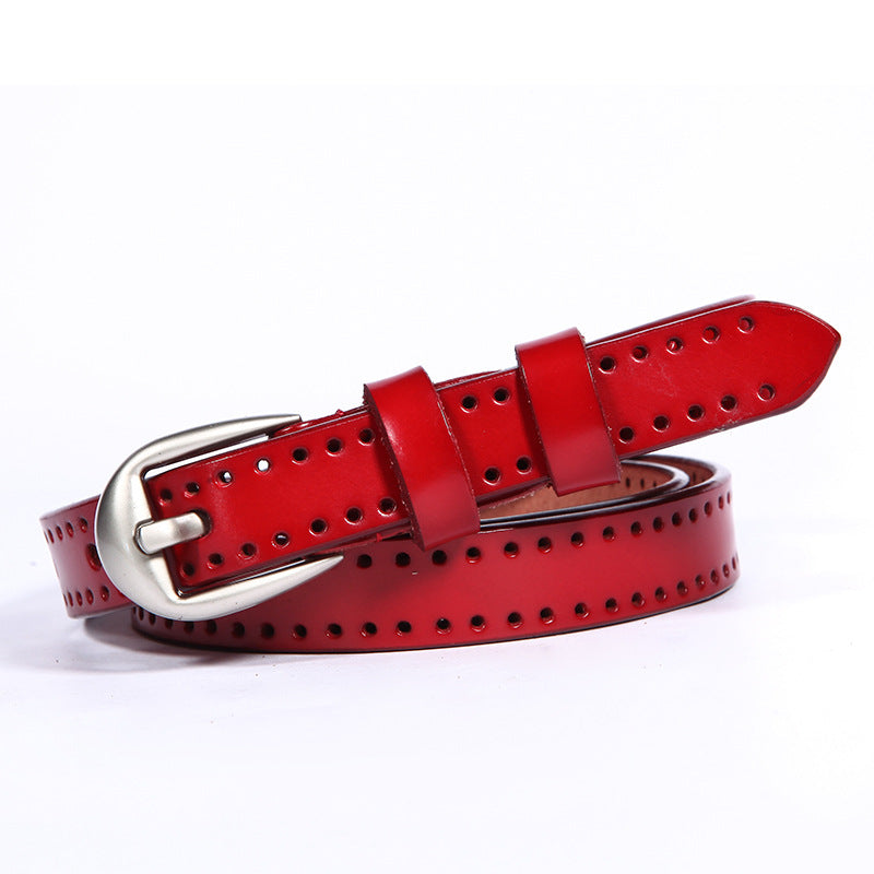 Leather Pin Buckle Belt