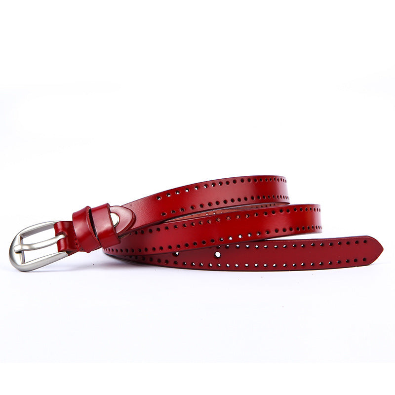 Leather Pin Buckle Belt