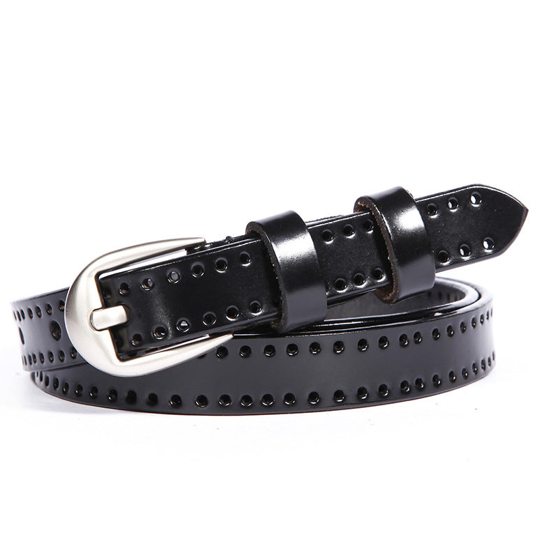 Leather Pin Buckle Belt