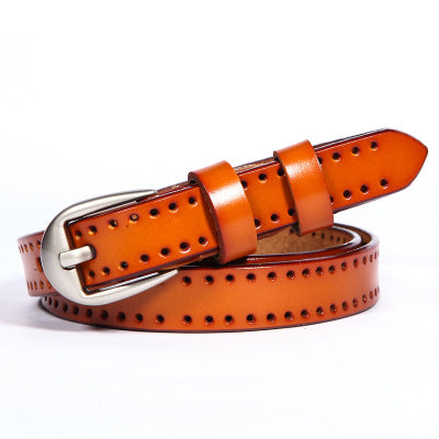 Leather Pin Buckle Belt