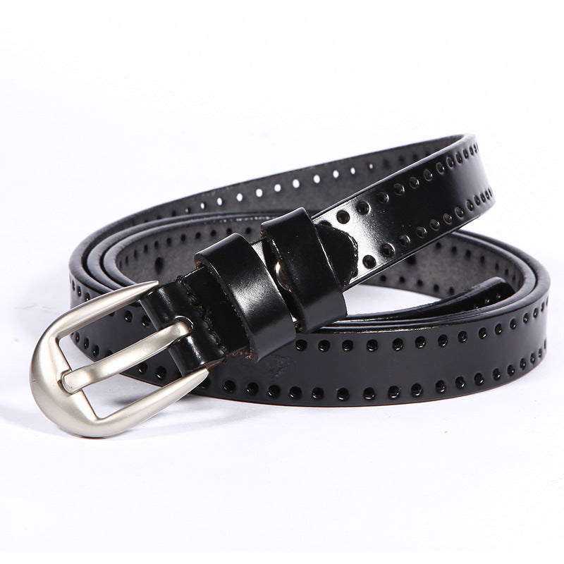 Leather Pin Buckle Belt