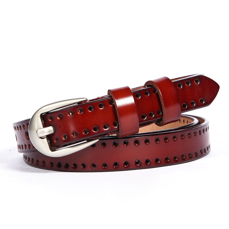 Leather Pin Buckle Belt