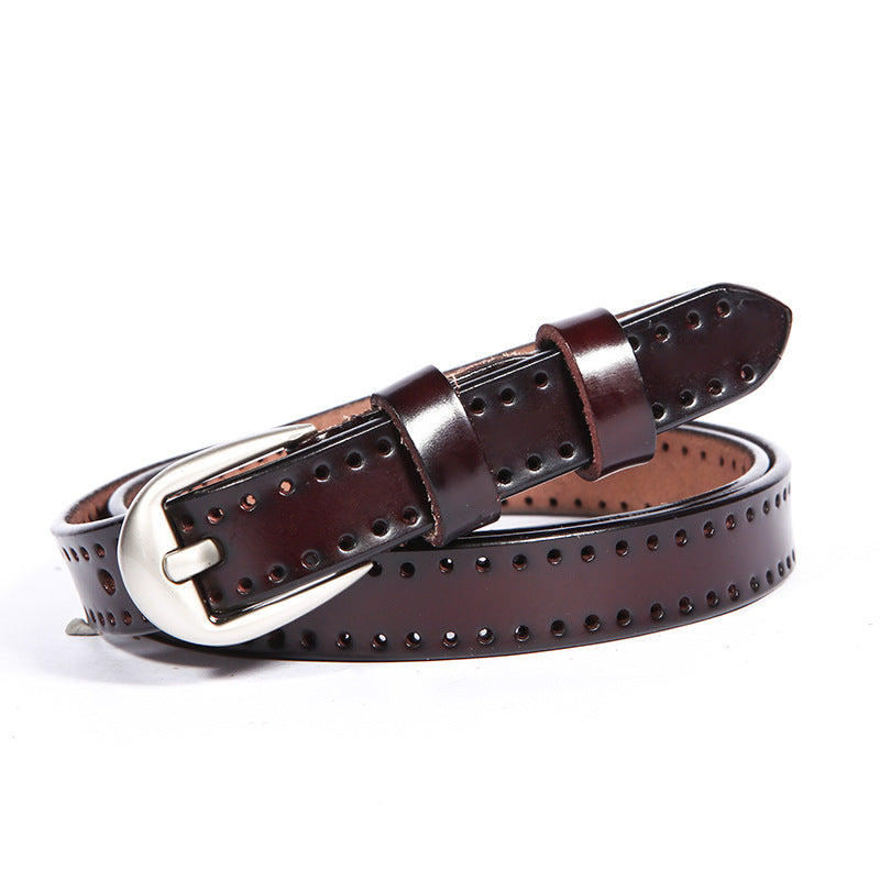 Leather Pin Buckle Belt