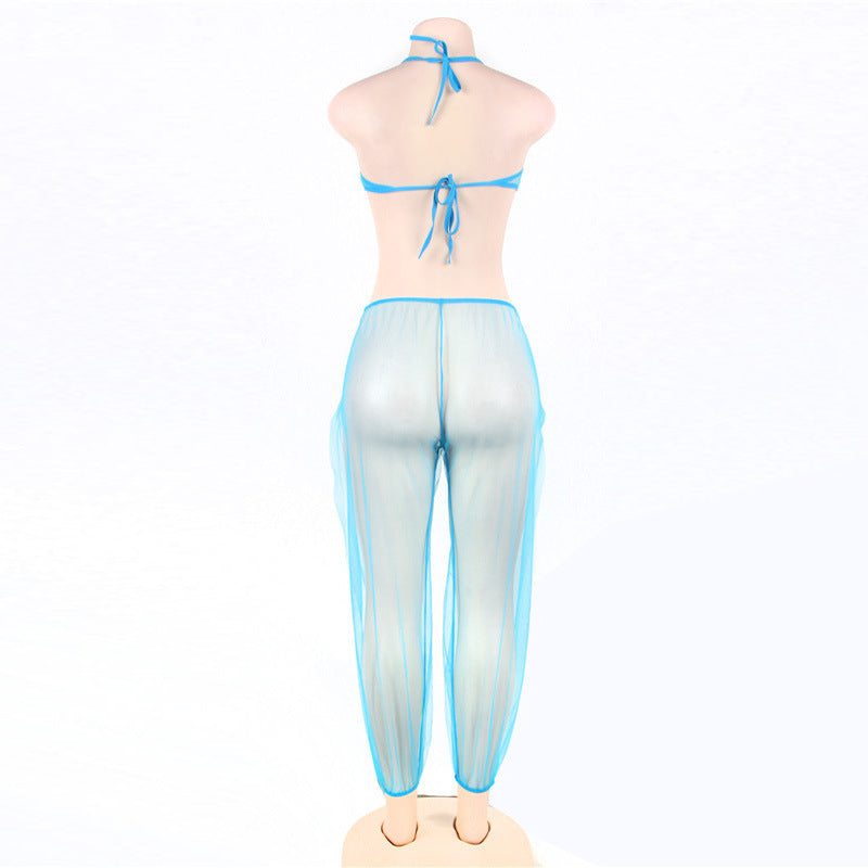 India See-through Mesh Lingerie Cos-Play Set