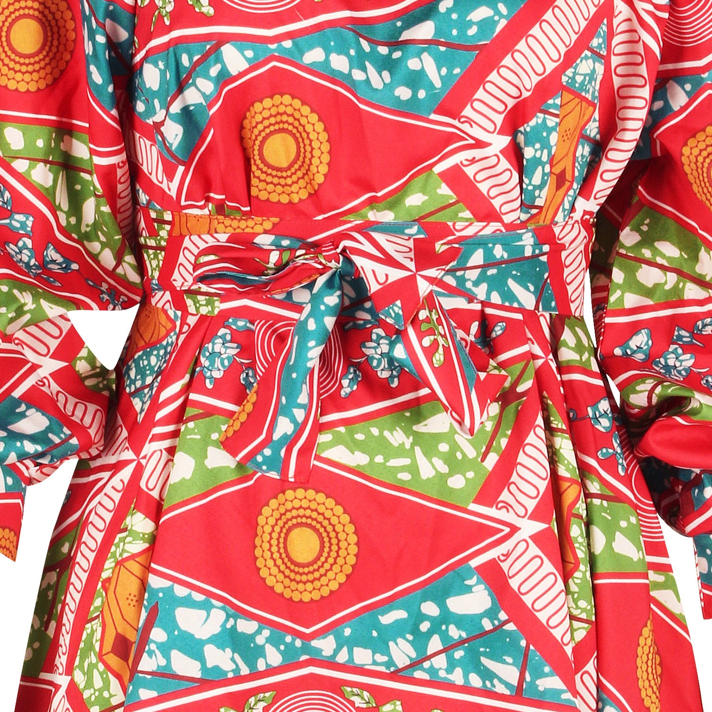 African Print Loose Waist Skirt