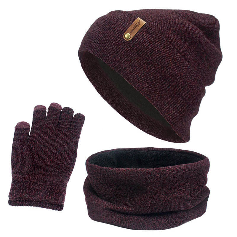 Hat Scarf and Touch Screen Gloves Set