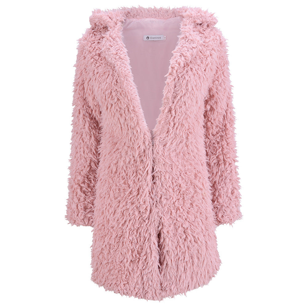 Fluffy Faux Fur Coat