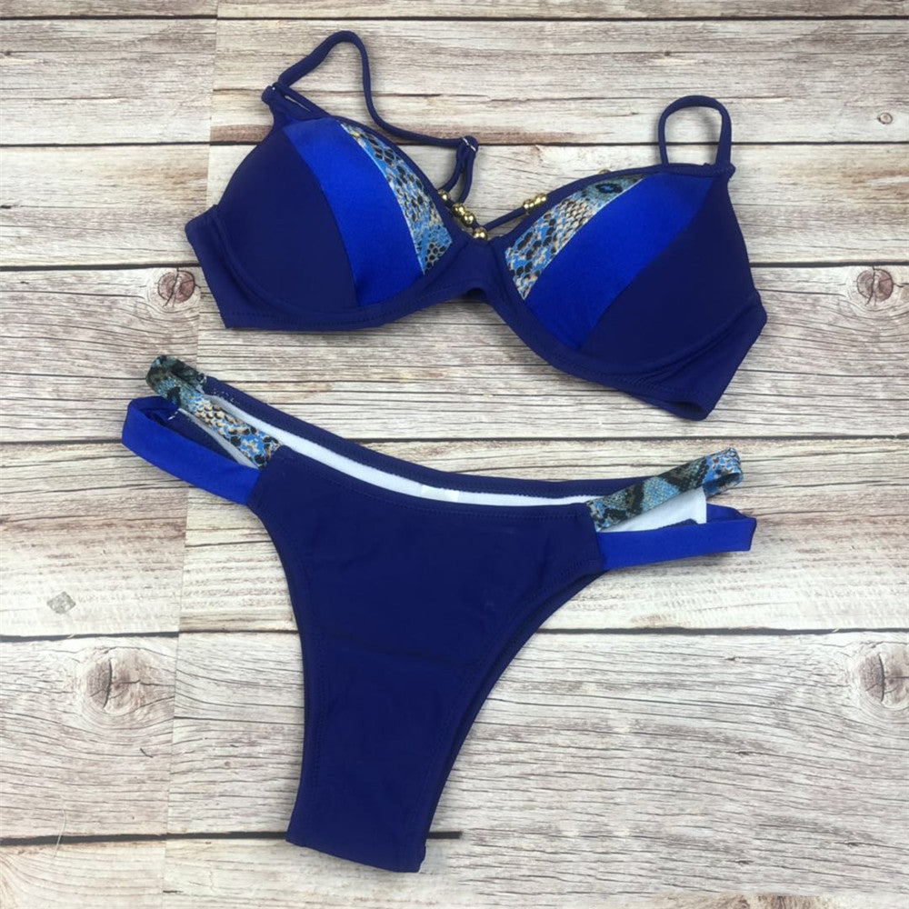 Nylon Split Bikini Set