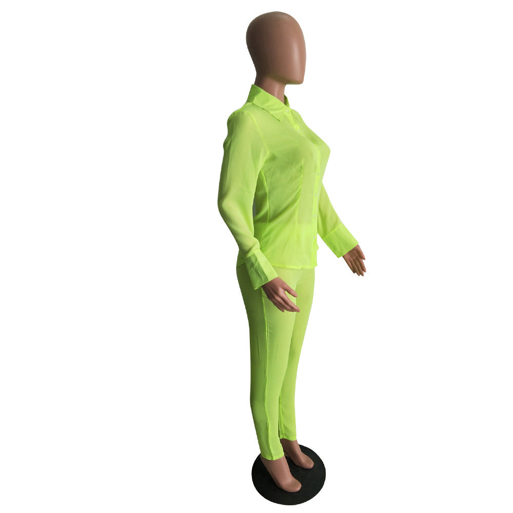 See Thru Mesh Two Piece