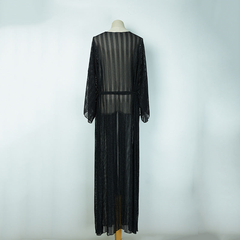 Long Beach Lacy Mesh Sun Shirt/Coverup