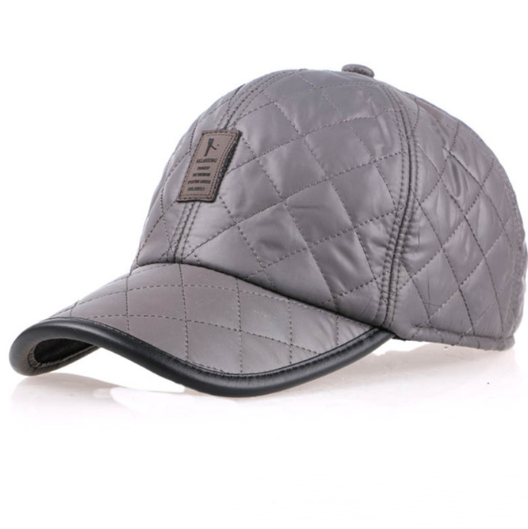 Puffy Faux Leather Baseball Cap