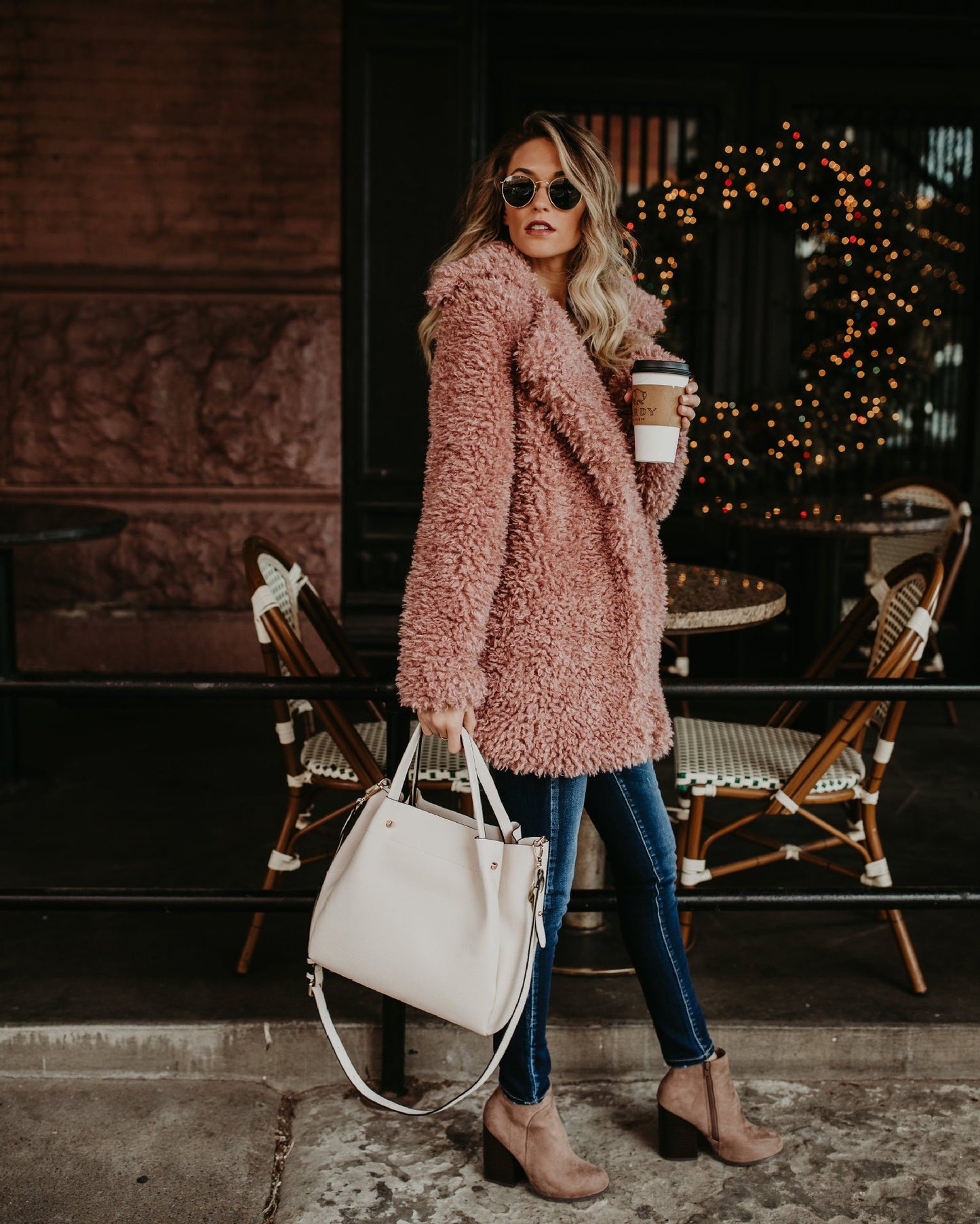 Fluffy Faux Fur Coat