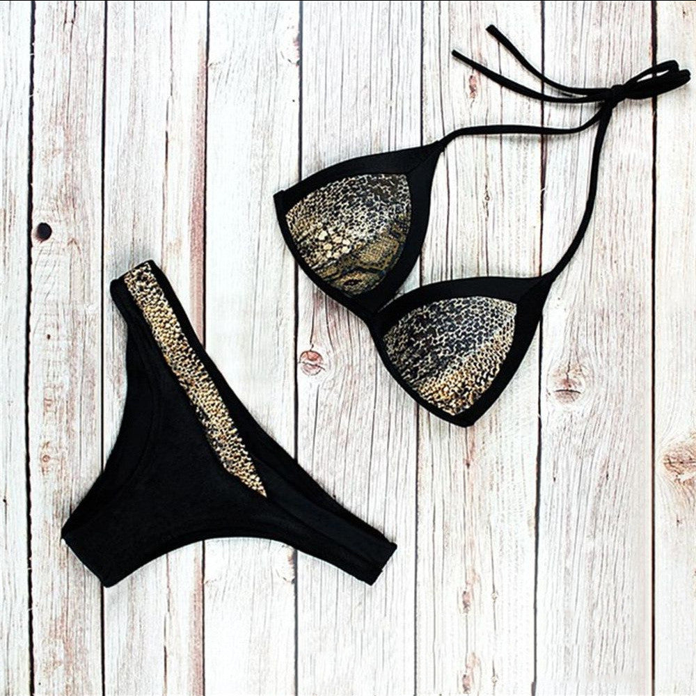 Nylon Split Bikini Set
