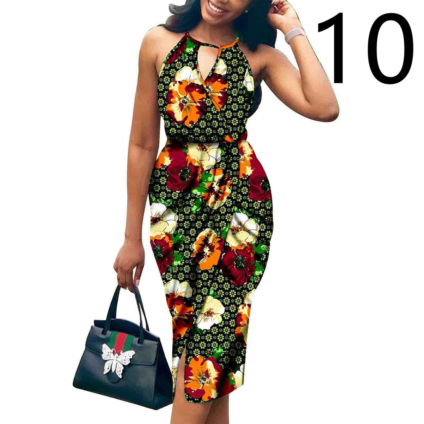 African Batik Print Dress