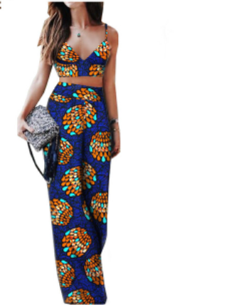 African Print Ladies Two Piece Set  (pt2)