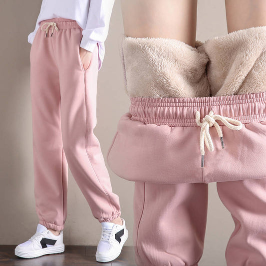 Sporty Fleece Padded Harem Pants