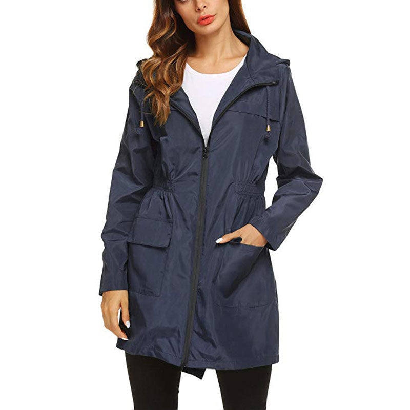 Waterproof Light Hooded Windbreaker Raincoat