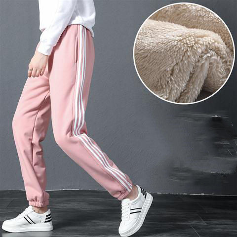 Sporty Fleece Padded Harem Pants