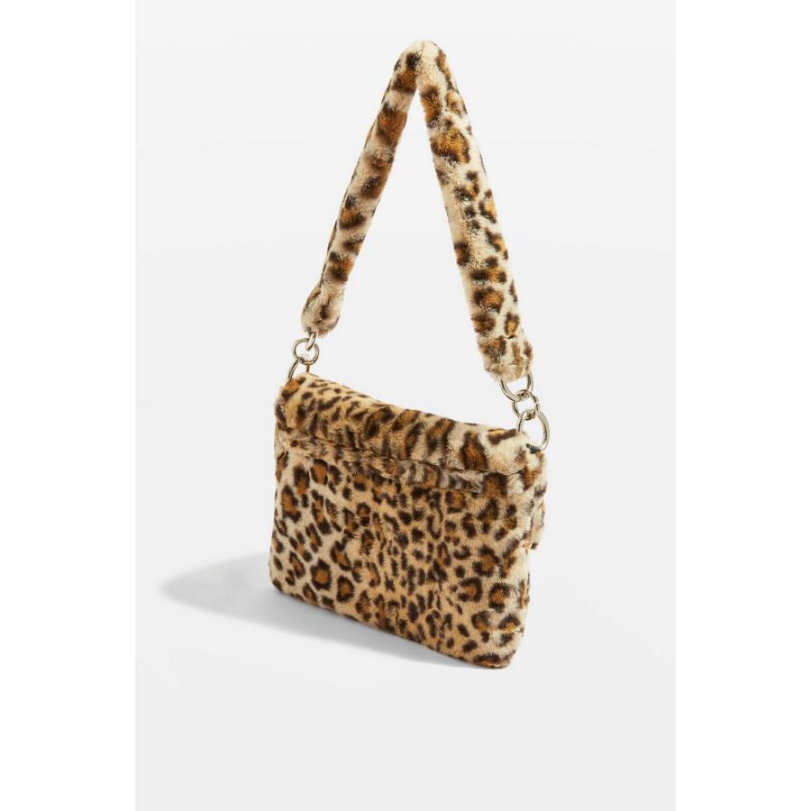 Fluffy Leopard Crossbody Shoulder Bag