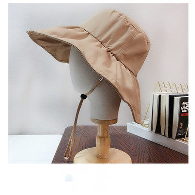 Soft Big Brimmed Draw String Hat