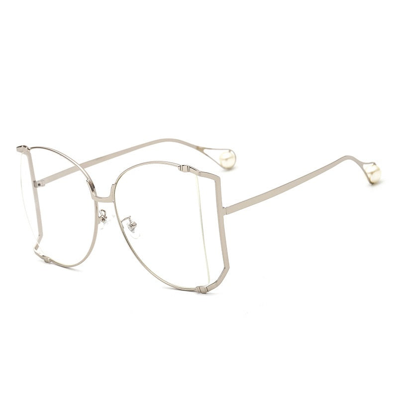 Classy Metal Frame Cutout Sunglasses