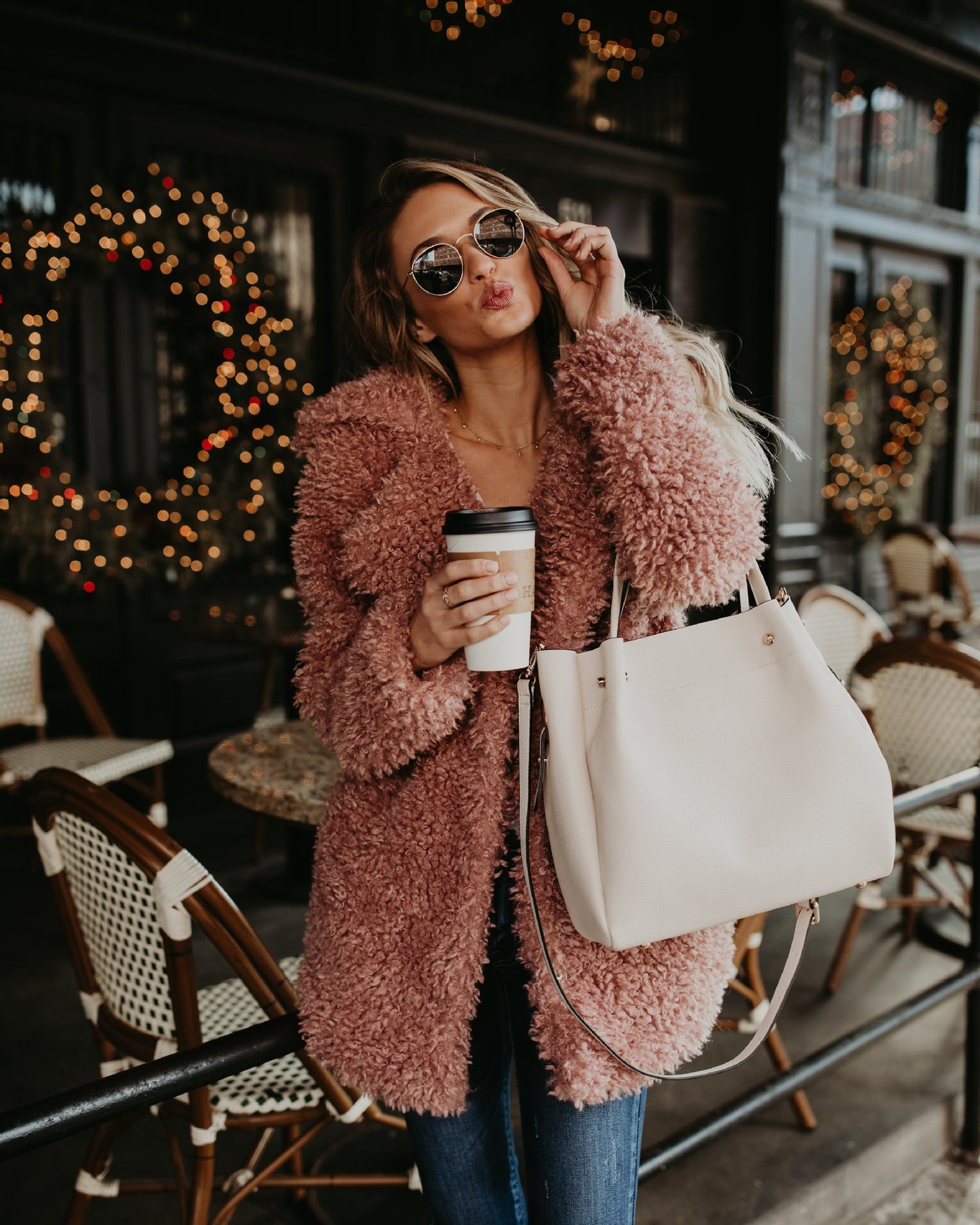 Fluffy Faux Fur Coat