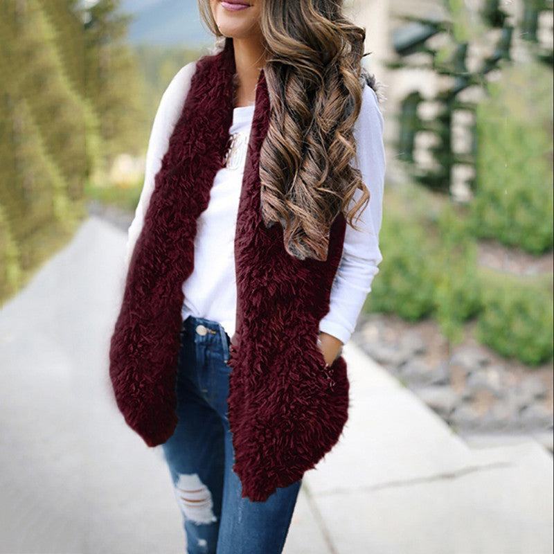 Fluffy Faux Fur Vest