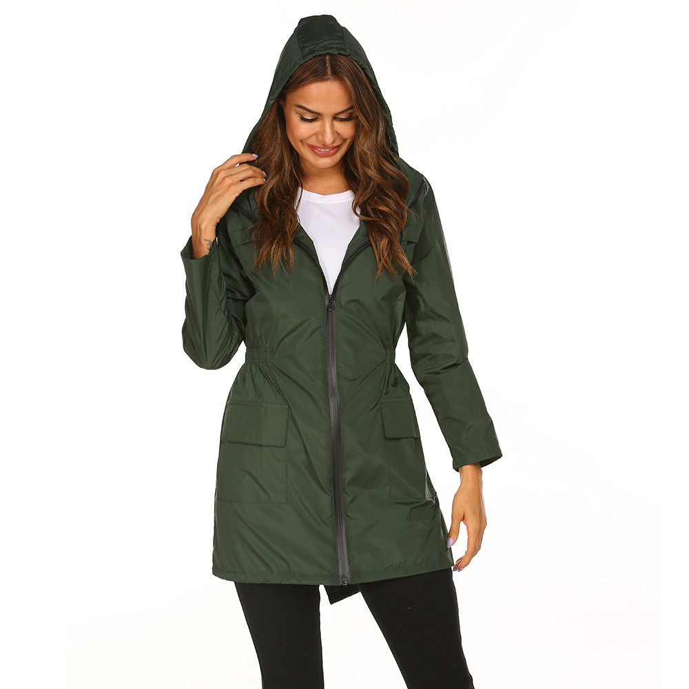 Waterproof Light Hooded Windbreaker Raincoat