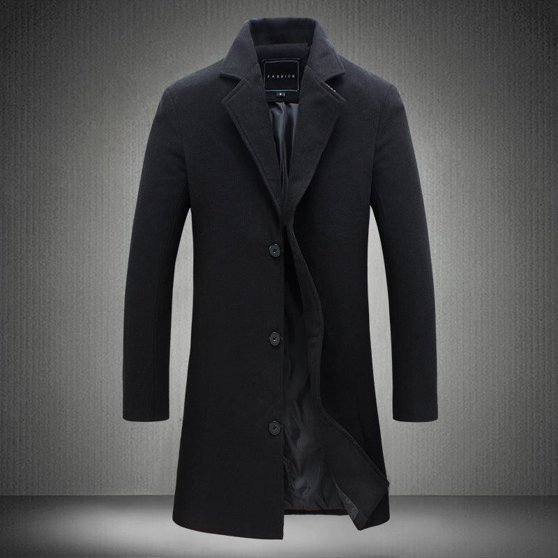 Woolen Business Trench Coat