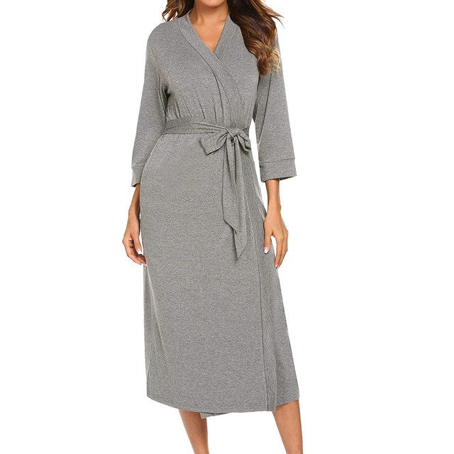 Long Soft Loose Fitting Bathrobe
